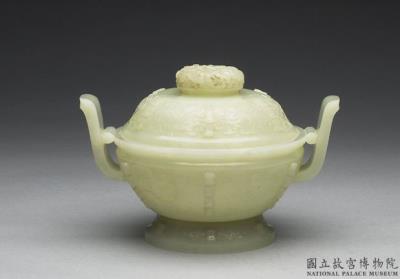 图片[3]-Jade incense burner with animal-mask pattern, Qing dynasty (1644-1911)-China Archive